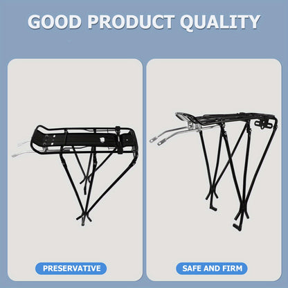 High-Quality Black Stainless Steel Electric Bike Rear Rack - Durable, Rust-Resistant, Easy to Install Carrier Basket for Dirt Bikes and Mountain Bikes, Mountain Bike Rack | Versatile Bike Rack | Stainless Steel Rack