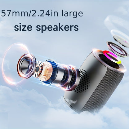 ZEALOT S32Pro 15W Wireless Speaker, Portable Bass, TWS Supports Dual Pairing, 3600mAh Battery, RGB Light, 10 Hours of Gaming Time, Loud Stereo, Charging Cable And Auxiliary Cable, Compatible With Memory Card/usb Insert, Suita