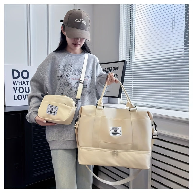 4pcs Sets Luggage 20+24 Inch, Carry-On ABS Hardshell Suitcase with Spinner Wheels, Lightweight Travel Luggage Set for Women and Men with Lock, Includes (20+24) + Travel Tote Gym Bag, Suitcase Set, Suitcase For Travel, Suitcas