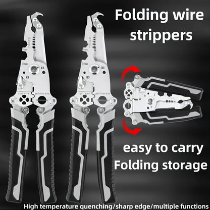 1pc 18-in-1 Heavy-Duty Multifunctional Tool - All-in-One Pocket, Screwdriver, Wrench, Pliers & Hammer-like Grip with -Slip Handle, Portable Foldable Design for DIY, Construction, Home Repair, Electricians (No Assembly Require