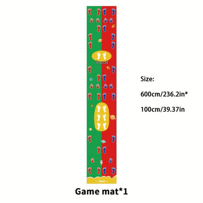 Laughter Guaranteed! 2-Player Hands&Feet Coordination Training Mat – Extra Large PVC Mat with Anti-Fade Printing, Perfect for Picnics, Team Retreats & Birthday Party Games