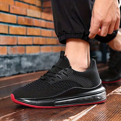 Men's & Teen ' Heavy-Duty Running Sneakers - Wide Width Available, All-Season Low-Top Lace-Up Sneakers with Cushioned PU Sole, Round Toe & All-Terrain Traction for Gym,, Casual Wear - Breathable Fabric Upper (Dad Sneakers)