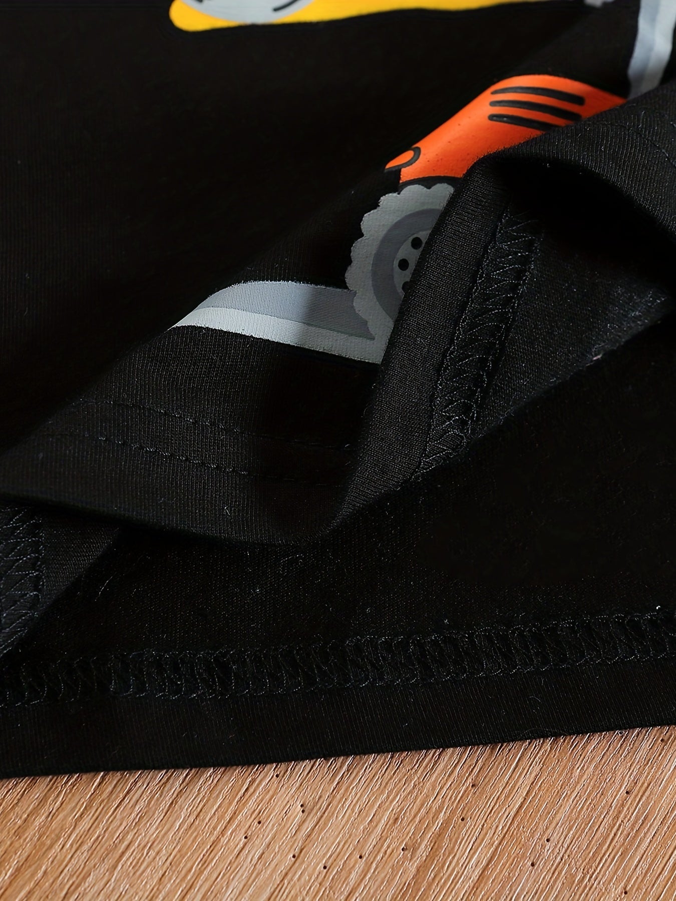 Boy's Tractors Print Casual Outfit Round Neck T-shirt & Shorts, Kids Summer Clothes Set For Daily And Outdoor Wear