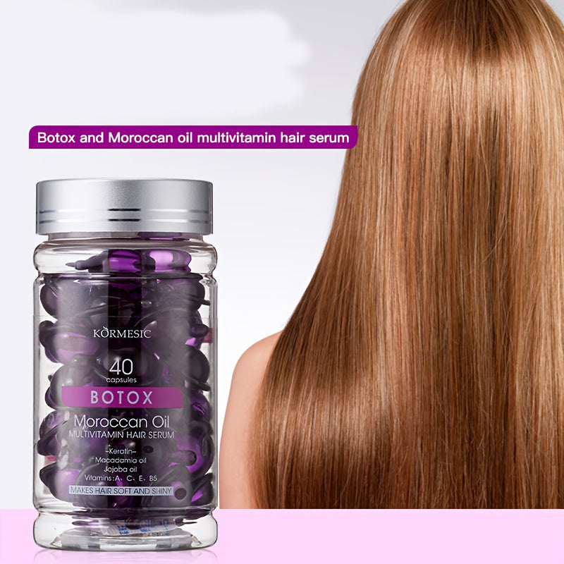 Vitamin Hair Oil, Hair Serum - Vitamin A, C, E, B5 - Women'S And Men'S Hair Care Fragrance Conditioner