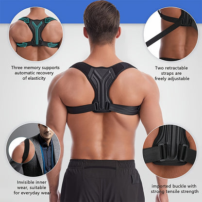 Adjustable Back Shoulder Posture Corrector Belt Clavicle Spine Support Reshape Your Body Home Office Sport Upper Back Neck Brace