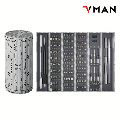 1 set 128in 1 Precision Screwdriver Set, Magnetic Driver Kit with Flexible Shaft, Professional Magnetic Repair Tool Kit for Computer, Laptop, camera, Game Console, Men Tools Gift