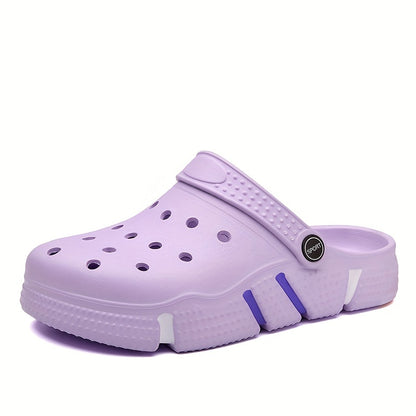 Tamancos unissexo, sapatos para jardim, chinelos leves antiderrapantes, sandálias casuais vazadas para praia, calçado adulto