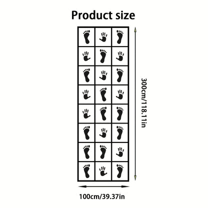 1pc 100.0cm*3.0meter Hands-Feet Dynamic Washable Game Set, Foldable, Ease to Carry, Perfect for Outdoor Adventures, Team Building & Family Fun