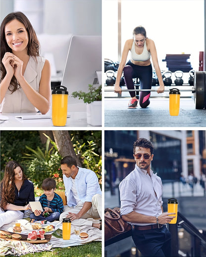 Liquidificador para Smoothies, Batidos e Smoothies, Conjunto de 15 Peças para Cozinha Pessoal com Moedor, Liquidificador Único para Preparar Sumos, Papinhas e Receitas Nutritivas com Escova de Limpeza