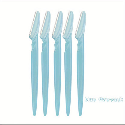 3-24pcs Eyebrow Razor Shaper Set, Facial Hair Remover Trimmer Grooming Kit for Women and Men, Stainless Steel, Non-Electric, No Battery Required, with Various Colors for Versatility