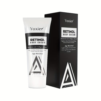 Yoxier Retinol Body Cream 100g - Hydrating & Firming with Collagen, Vitamin E & Hyaluronic Acid for All Skin Types