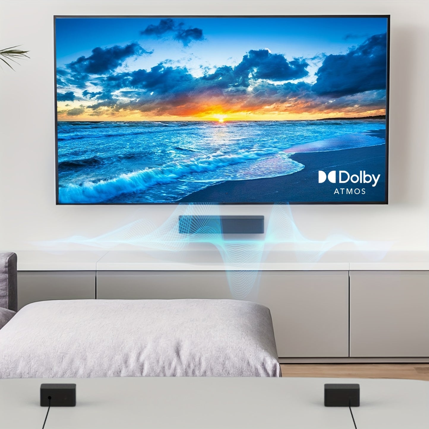 ULTIMEA 5.1 Atmos Soundbar with Wireless Subwoofer, 410W Peak Power Home Theater System, Wireless Surround Sound System, Bass Boost & Deep Bass, App Control, Compatible with TV, Gaming Consoles, Streaming Devices