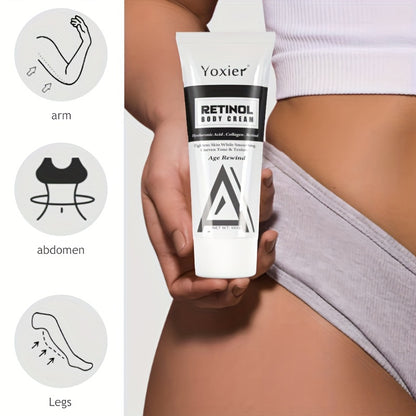 Yoxier Retinol Body Cream 100g - Hydrating & Firming with Collagen, Vitamin E & Hyaluronic Acid for All Skin Types