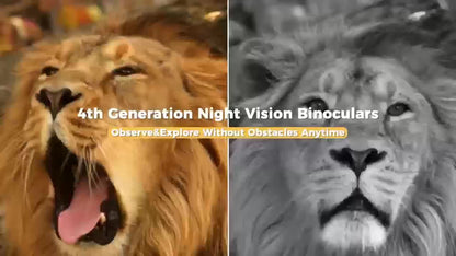 8x 4K Ultra HD Digital Night Vision Binoculars - 5000mAh long-lasting Li-ion battery, 3-inch high-resolution display, 600m long range detection - ideal for wildlife observation, valentine's day, gift for your love