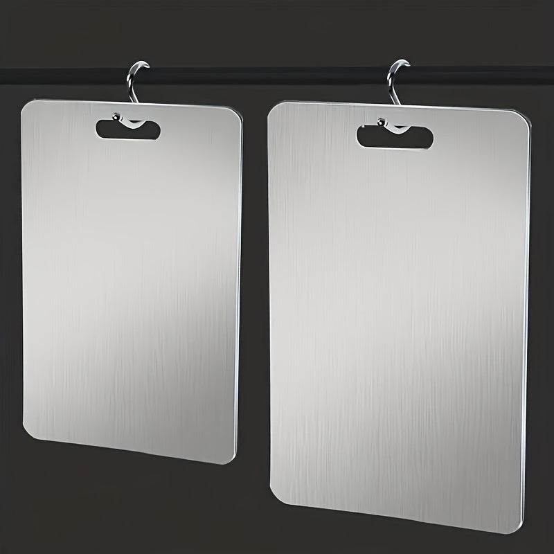 A Set of 1 Mini/Small/Medium/Large Stainless Steel Cutting Boards, Suitable for Home Kitchens And Convenient for Camping. These Durable And Corrosion-Resistant Boards Are Useful Kitchen Tools And Accessories.