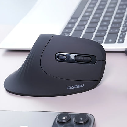 DAREU Magic Hand Design Multi-level Adjustment Ergonomic Vertical Wireless Mouse, 2.4G Portable Office Super Cost-effective Right-hand Mouse Easy to Work and Study High-performance Windows/Mac/Laptop Laptop Mac/Laptop/Mac Bir