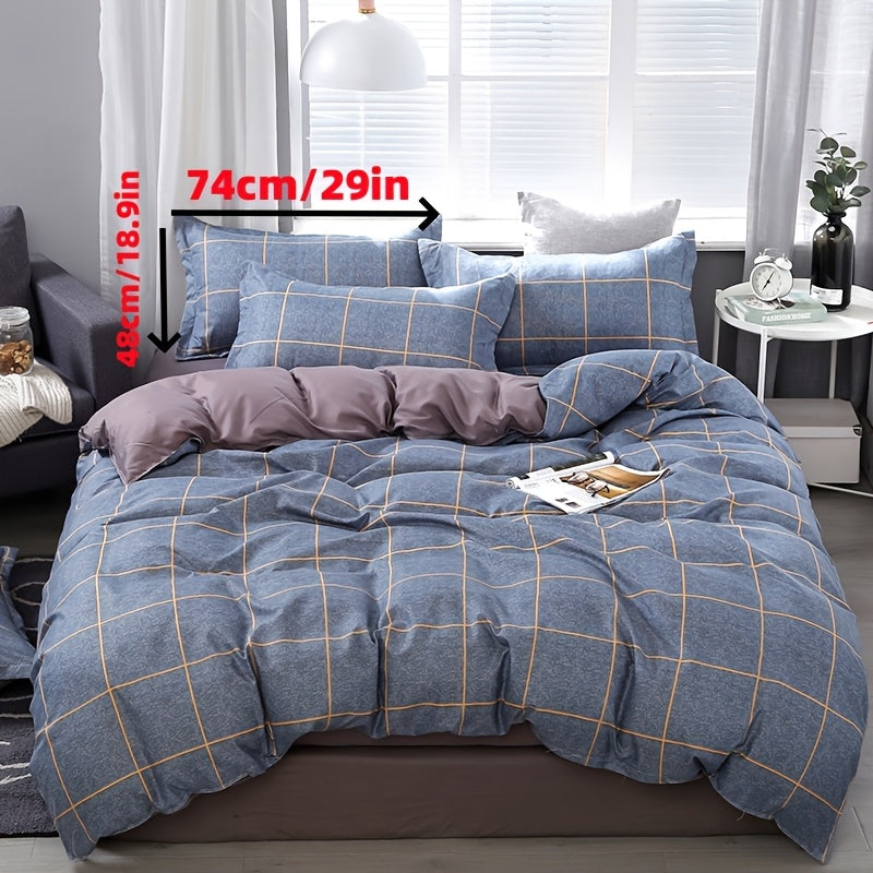 4pcs New Comfortable Breathable Bedding Set: 2 Pillowcases, 1 Duvet Cover, and 1 Fitted Sheet - Under Mount Fuji