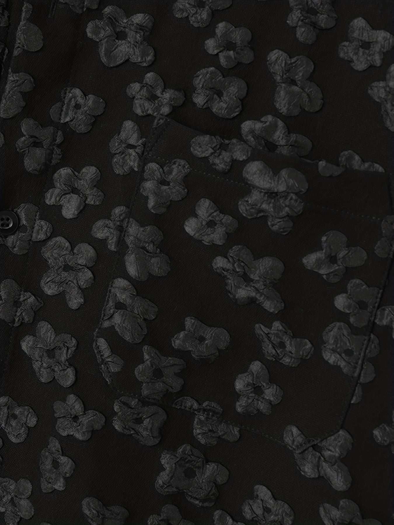 INCERUN Bohemian Floral Print Casual T-Shirt - Loose Fit, Button-Down, Polyester Blend, Machine Washer