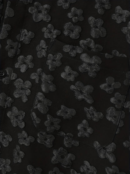 INCERUN Bohemian Floral Print Casual T-Shirt - Loose Fit, Button-Down, Polyester Blend, Machine Washer