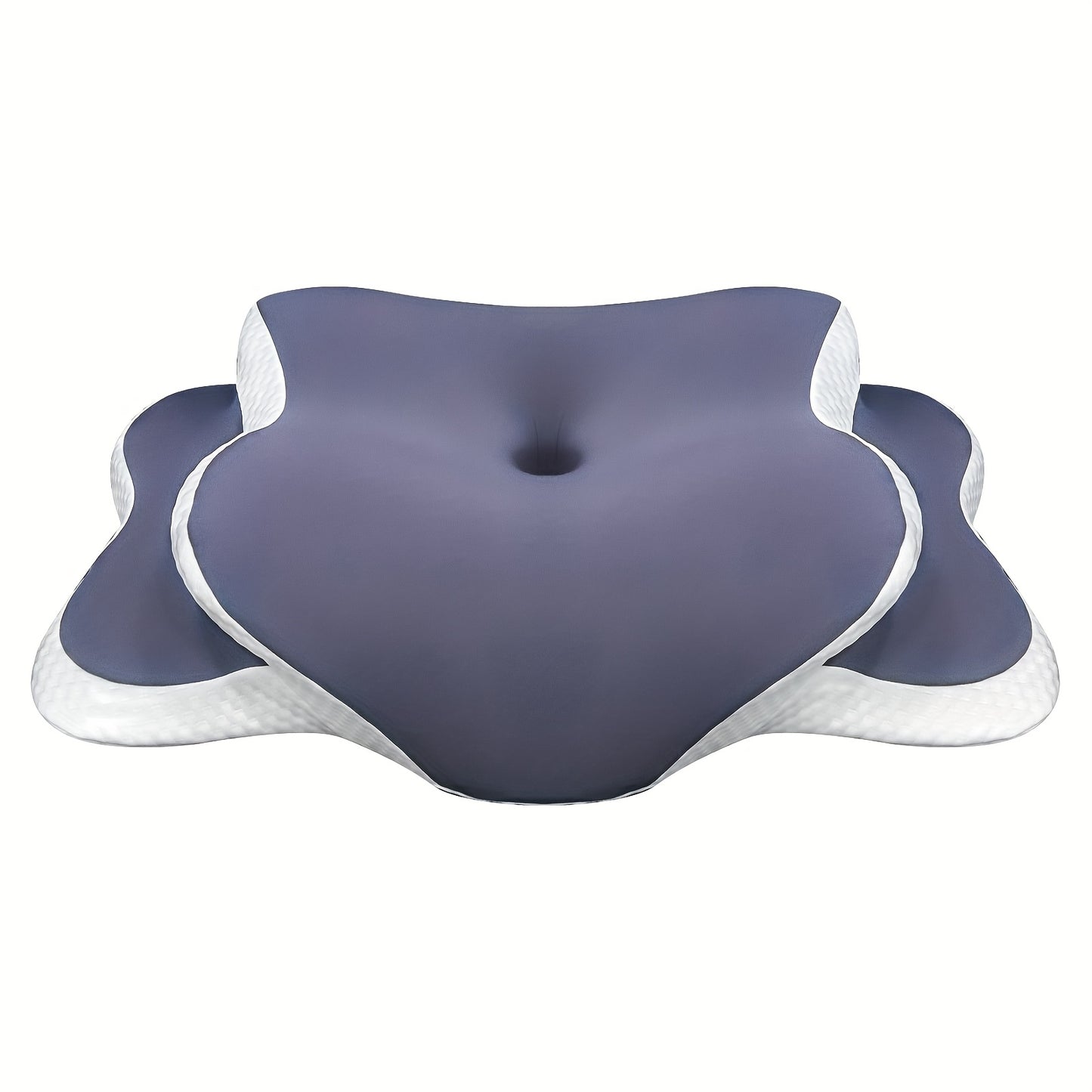 Ergonomic Butterfly-Shaped Pillow in Purple - Breathable Mesh Fabric, Ideal for Side, Back &amp; Stomach Sleepers, Neck Support, Perfect Gift for Middle-Aged