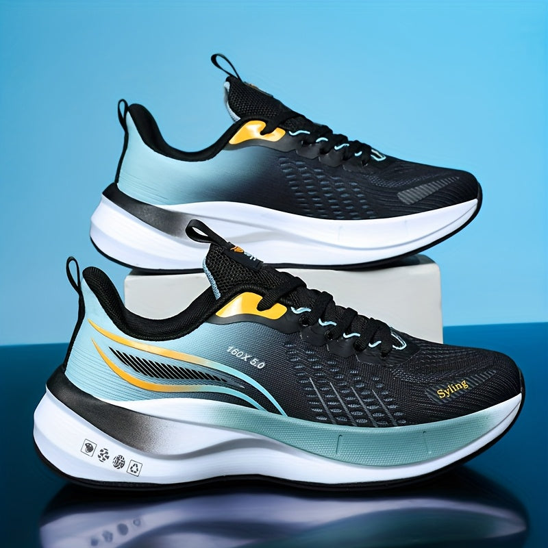 Men'S High-Performance Running Shoes - All-Season Breathable Athletic Sneakers with Carbon Plate Speed Stabilization, Training & Competition Soft Sole, Suitable for All Adults, Athletic Footwear, Sleek Sporty Design, Durable