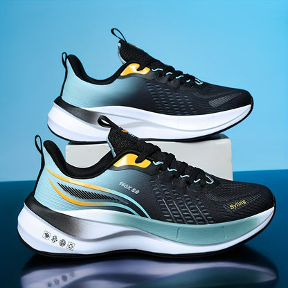 Men'S High-Performance Running Shoes - All-Season Breathable Athletic Sneakers with Carbon Plate Speed Stabilization, Training & Competition Soft Sole, Suitable for All Adults, Athletic Footwear, Sleek Sporty Design, Durable