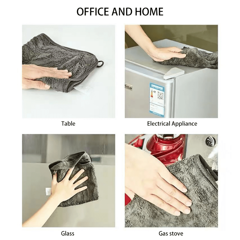 5/2pcs Luxury Microfiber Car Washing Towel, Soft Drying Cloth for Car Body with Double Layer of Thickened and Highly Absorbent Plush