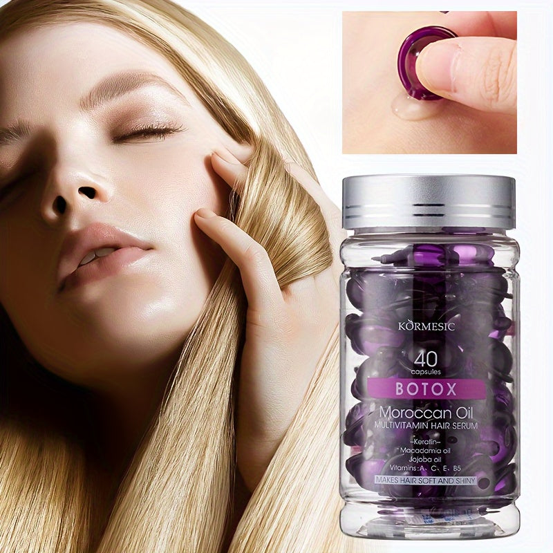 Vitamin Hair Oil, Hair Serum - Vitamin A, C, E, B5 - Women'S And Men'S Hair Care Fragrance Conditioner