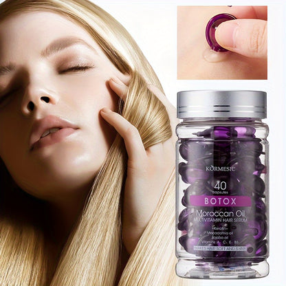 Vitamin Hair Oil, Hair Serum - Vitamin A, C, E, B5 - Women'S And Men'S Hair Care Fragrance Conditioner
