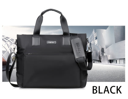 Unisex double shoulder strap design square bag Crossbady bag travel texture Oxford fabric casual crossbody bag multi compartment large capacity anti-theft shoulder bag workplace commuting briefcase