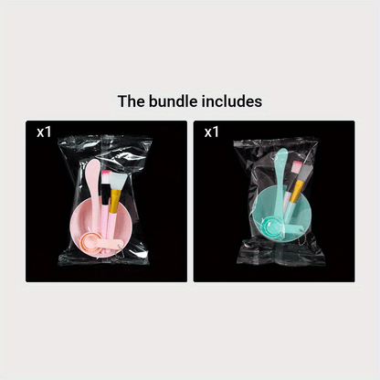 Face Mask Mixing Bowl Set, 7 In 1 DIY Facemask Mixing Tool Kit, Facial Mask Bowl Stick Spatula Silicone Face Mask Brush Soft Face Brushes Spoons