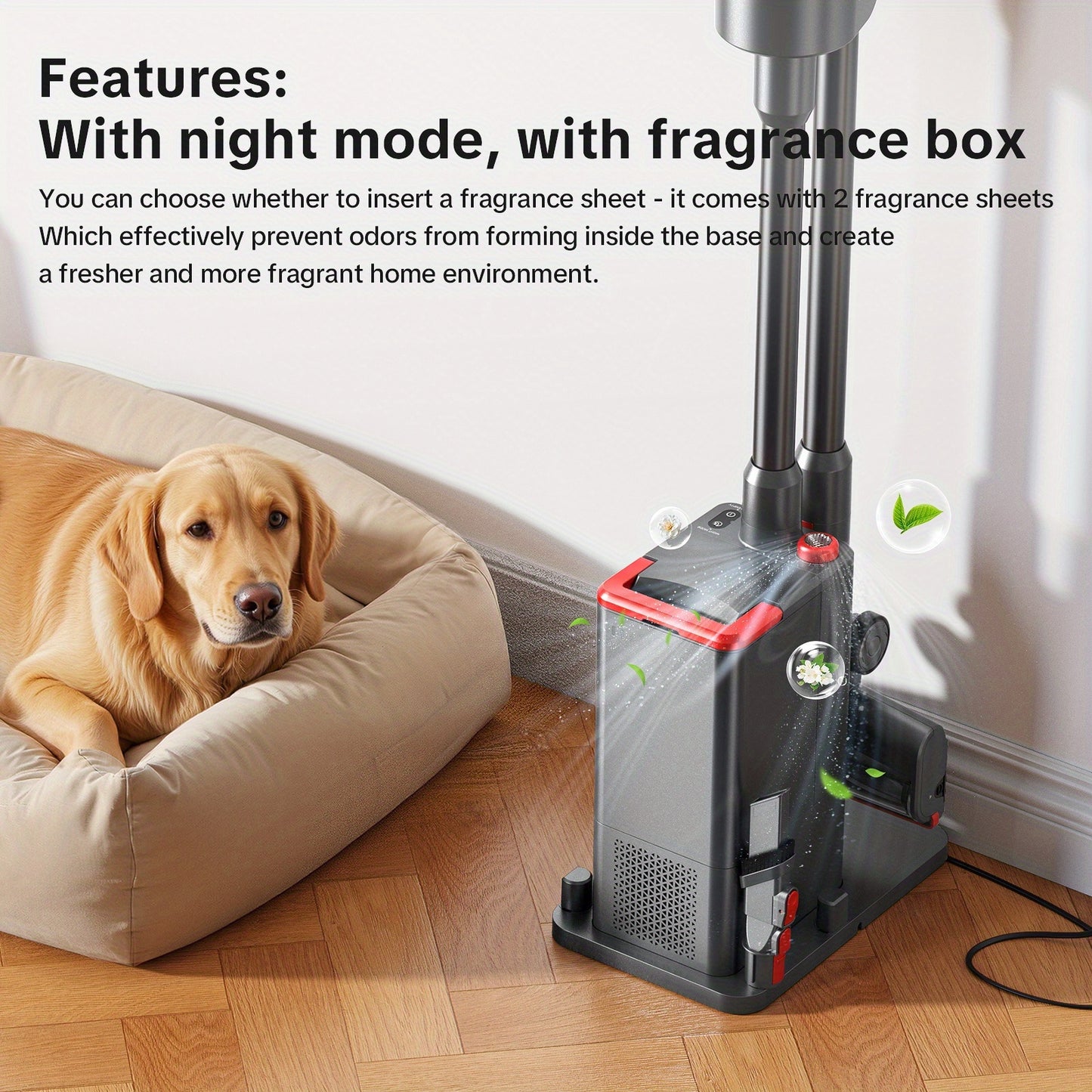 Lubluelu 46000PA Stick Vacuum Cleaner With Self-Empty Station Base, Cordless Vacuum Cleaner With Anti-Tangle Brush And Upgraded Green Light, Wireless Vacuum For Home Pet Hair, Carpet, Hard Floor - X1000