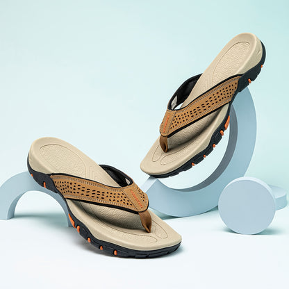 Sandálias retro sem atacadores para homem - Sola confortável em EVA, forro em tecido respirável, design de bico redondo para praia, caminhadas e uso casual - Calçado outdoor para todas as estações, sandálias com tiras