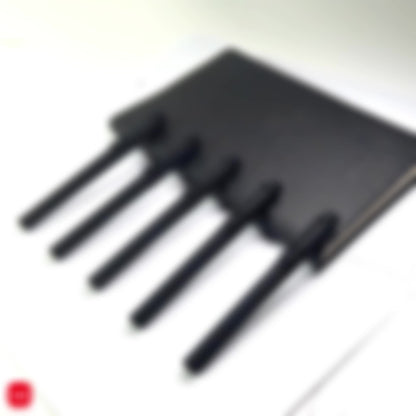 2/5pcs innovative black neutral pen with 0.7mm tip elastic clip design for smooth writing, good feel, clear handwriting, note-taking pen for daily use, everyday tasks, and drawing. Back to season