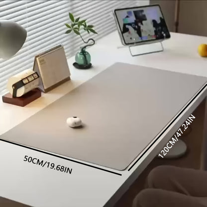 1 PU Leather Desk Pad Large Non-slip and Wear-resistant Office Desktop Protective Pad Easy to Clean Multi-functional Writing Pad Mouse Pad Essential for Home and Office Available in Black, Brown and Gray, Home Workspace, Writ