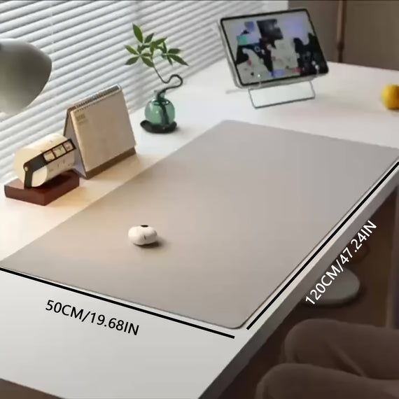 Tapete de Secretária em Pele PU – Antiderrapante e Fácil de Limpar