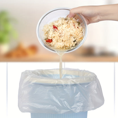 5 rolls100pcs Trash Bags, 9.99L Capacity (45.01x50.01 cm) - High-Quality, Leak-Proof, Multi-Purpose for Home, Kitchen, Office, School, Outdoor & Bathroom Use - Green Plastic Disposable Waste Bags