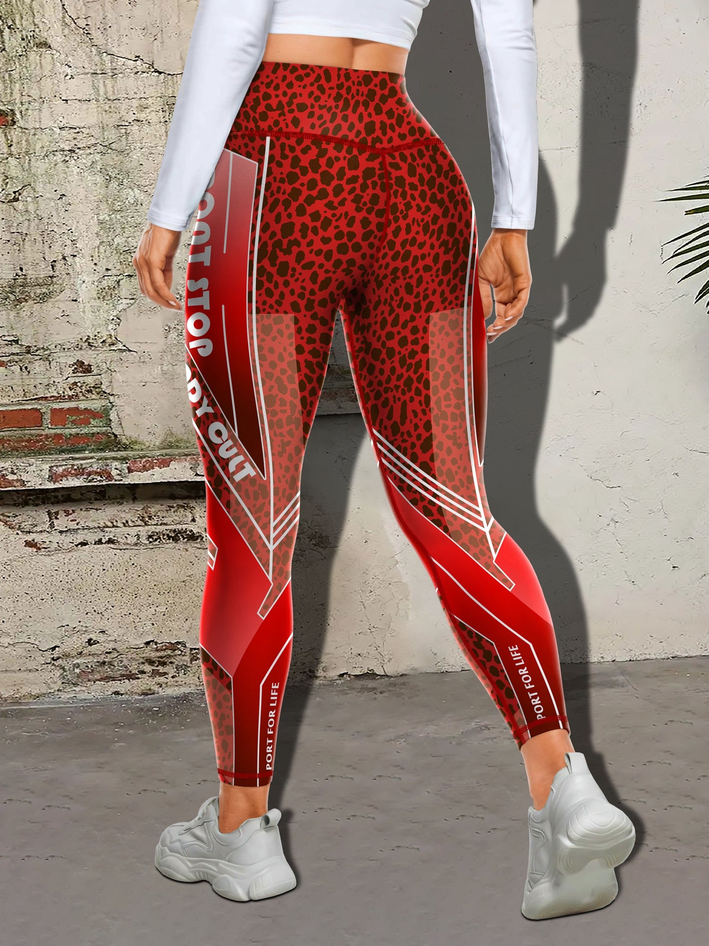 Women's Fashion Color Block Splash Print Yoga Pants, Striped Print Breathable Stretchy Butt Lifting Yoga Workout Running Sports Leggings, Women's Activewear