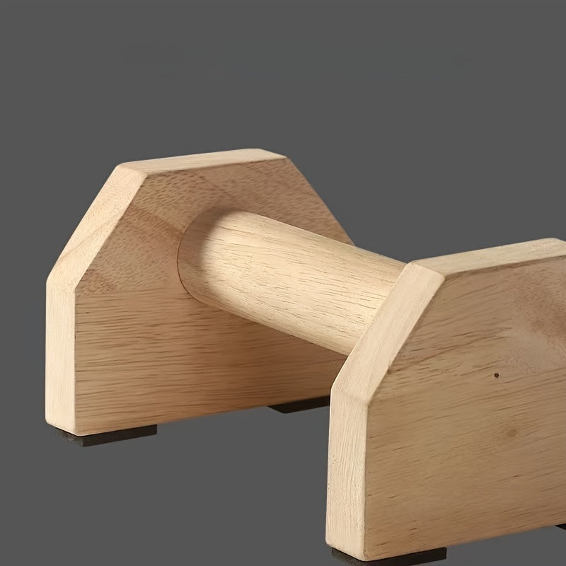 Push-ups, solid wood stands, single parallel bars, wooden push-ups, handstands, exercises, fitness,suitable for home, outdoor fitness, push-up trainers
