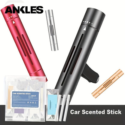 4-Pack Aromatherapy Car Air Freshener Sticks, Essential Oil Diffuser, Long-Lasting Fragrance, Compressed Scent Tablet, Incense Stick for Vehicle Interior, Home & Office Use