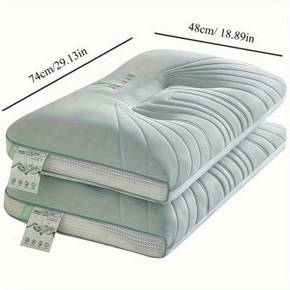 2pcs 3D cooling soft neck pillow, suitable for family living rooms, bedrooms, dormitories, hotels, travel, holiday gifts