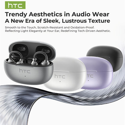 HTC NE55 real-time translation head-mounted OWS open wireless headset, supports the latest BT V6.0, noise reduction, clear calls, HIFI high-quality sound quality, built-in microphone, language translation, ergonomic design, d