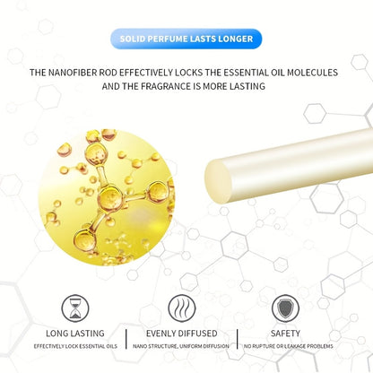 4-Pack Aromatherapy Car Air Freshener Sticks, Essential Oil Diffuser, Long-Lasting Fragrance, Compressed Scent Tablet, Incense Stick for Vehicle Interior, Home & Office Use