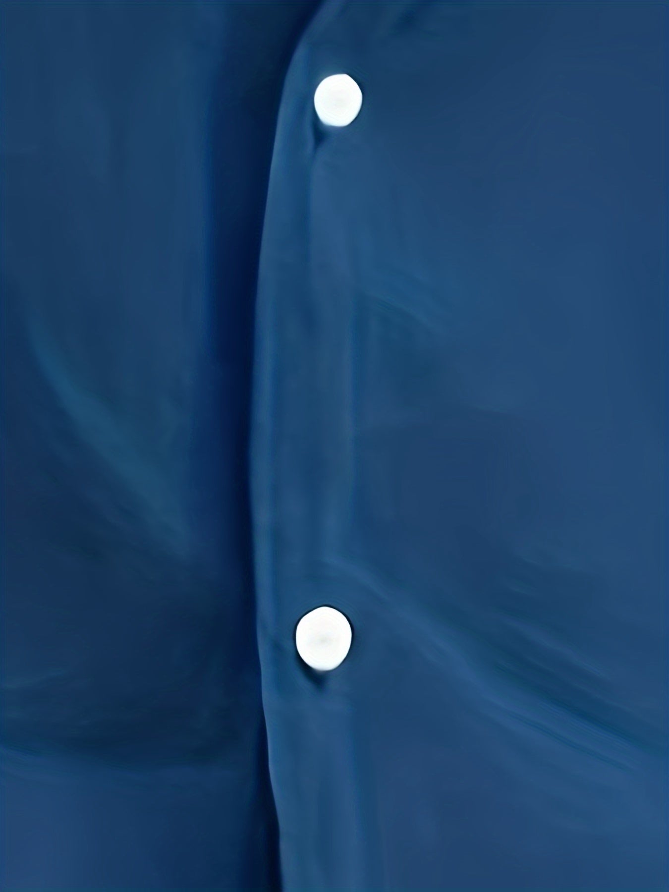 Camisa de homem em algodão de manga comprida e cor sólida com botões, modelo com lapela, ideal para a primavera e outono.