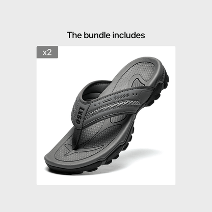 Men's Flip Flops, Outdoor Beach Thong Sandals, Arch Support Athletic Slides, Casual Lightweight Anti-skid Slippers