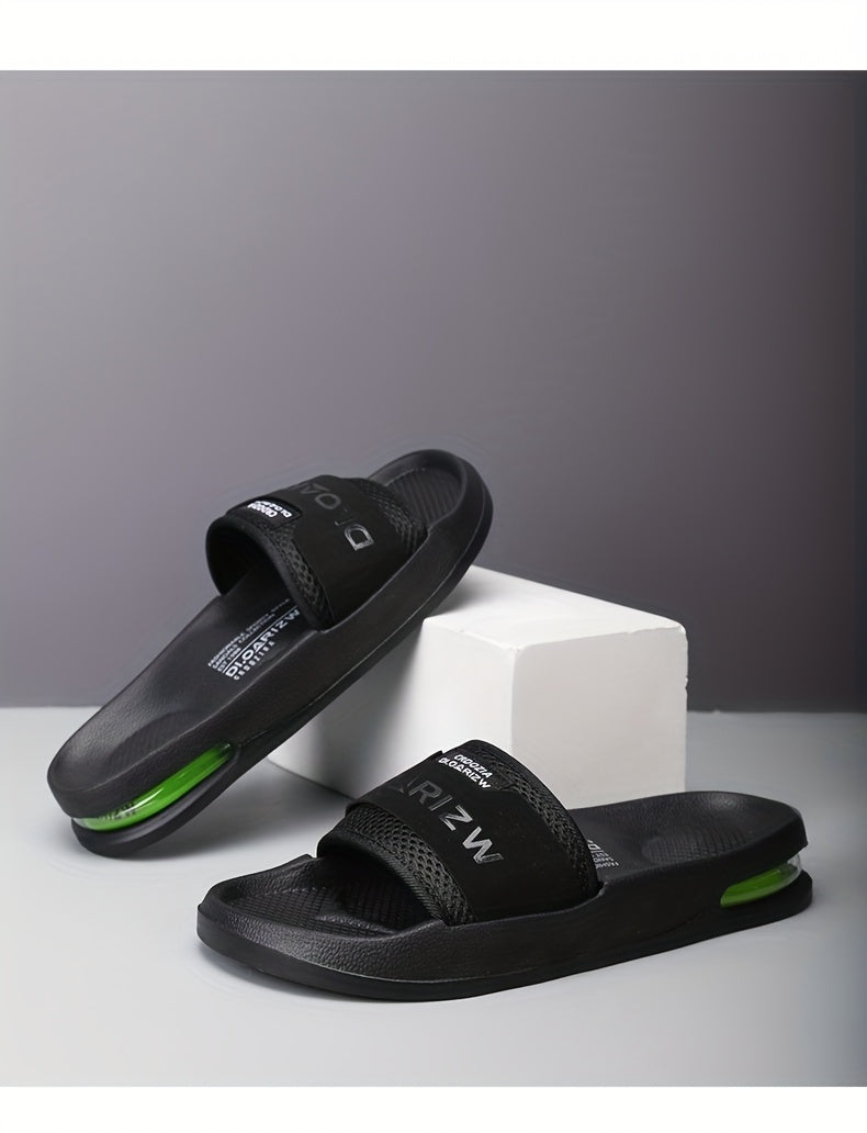 Men'S Casual Slip-On Sandals with "2W" Embroidery - Non-Slip, EVA Material, Black and Brown, Comfortable for Indoor and Outdoor Use, Casual Footwear | Stylish Sandals | EVA Sandals