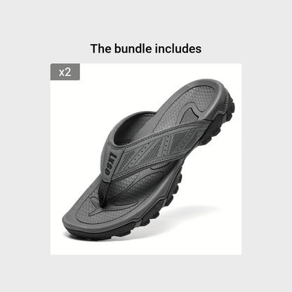 Men's Flip Flops, Outdoor Beach Thong Sandals, Arch Support Athletic Slides, Casual Lightweight Anti-skid Slippers