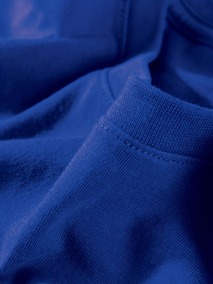 T-shirt infantil de cor sólida, blusa casual de manga curta, t-shirt infantil para o verão.