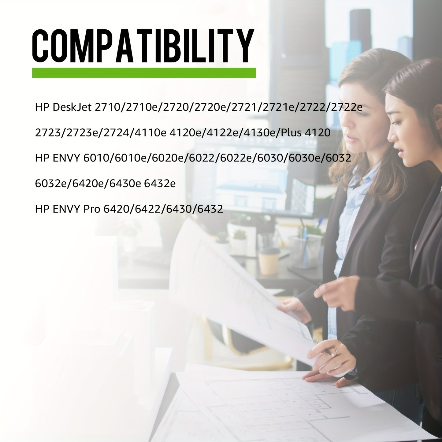 High-Yield 305XL Remanufactured Ink Cartridge for HP 305 305XL Compatible with HP DeskJet 2700 2710 2720 2722 DeskJet Plus 4100 4120 4130 Envy 6000 6010 6020 6032 Envy Pro 6400 6420- Black & Tri-Color