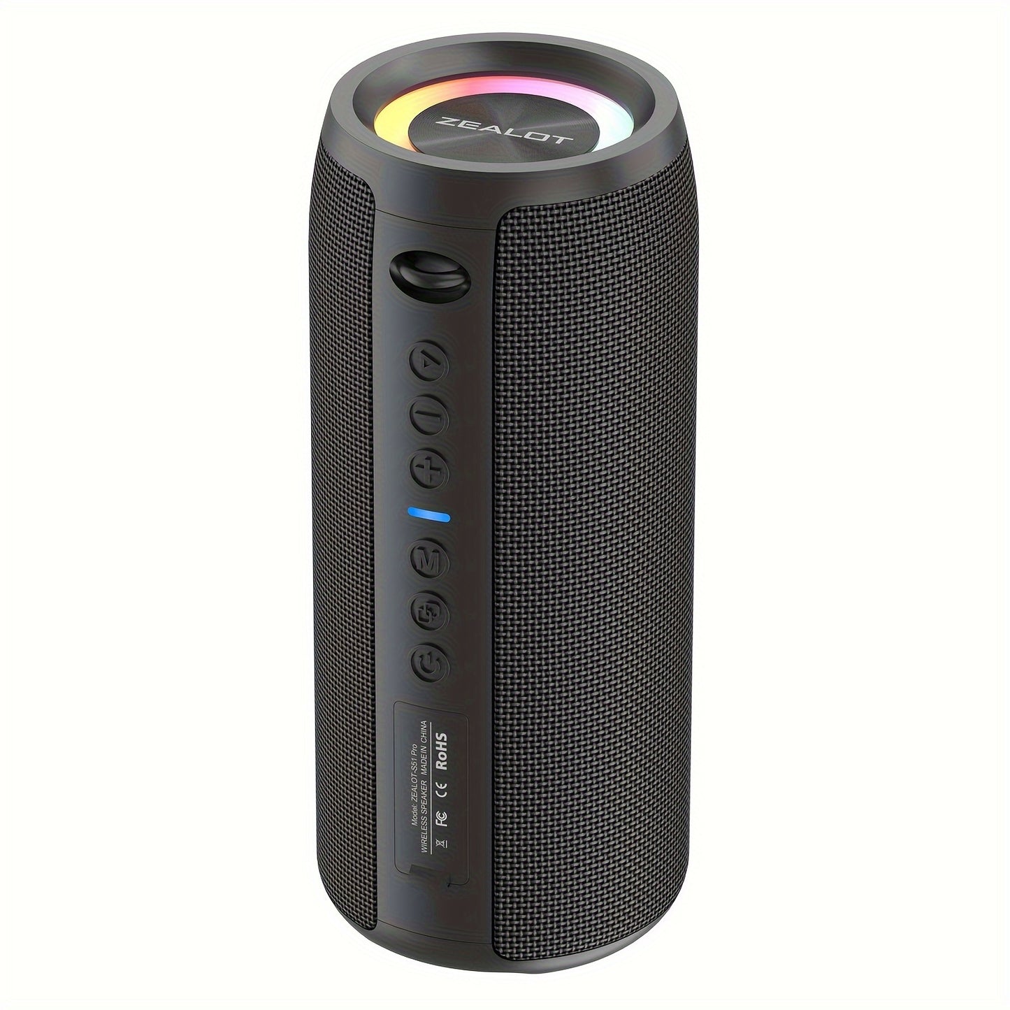 ZEALOT S51 Pro 40W Wireless Speakers - 16Hrs Playtime, Dual Pairing, Booming Bass, Waterproof IPX5, Portable with Handle, USB-C Charging, 7.2 Surround Sound, 40W Power, for Home, Car, Camping, Travel - Ideal Christmas Gift